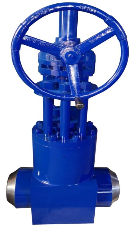 Butt welding gate valve