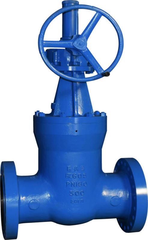 Power station flange gate valve