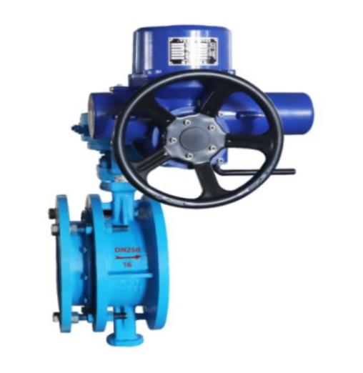 Worm gear telescopic butterfly valve