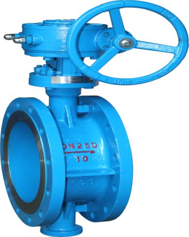 Worm gear flange butterfly valve