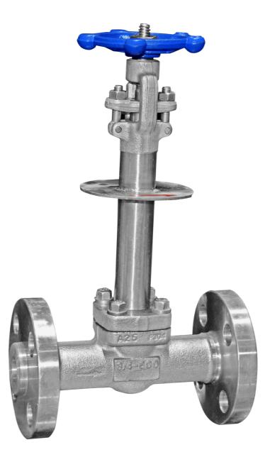 Forged steel low-temperature gate valve