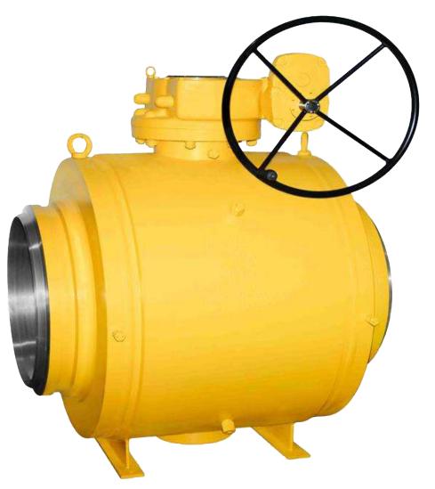 Worm gear fully welded ball valve