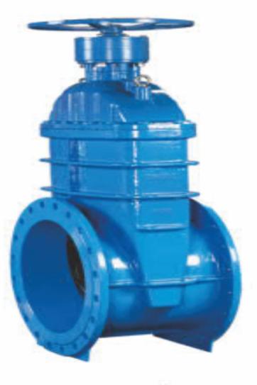 Elastic seat sealed flange gate valve