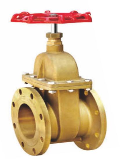 Brass flange gate valve