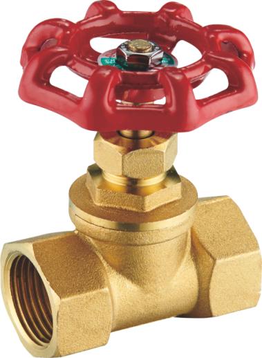 Brass gate valve