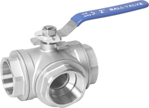 Three way ball valve