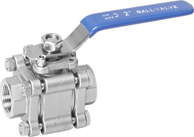 3PC high-pressure ball valve