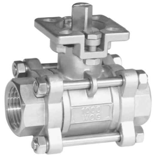 3PC high platform ball valve