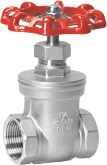 Screw thread gate valve