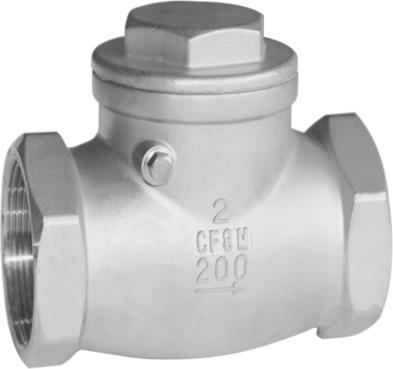 Screw thread check valve