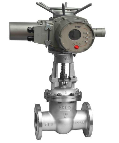 Electric flange gate valve