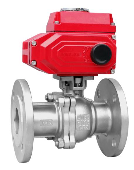 Electric high platform flange ball valve