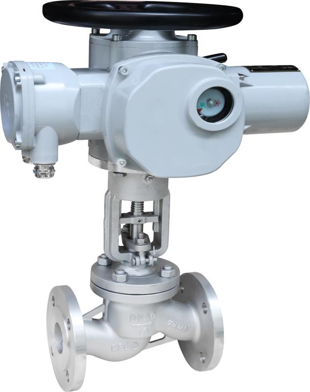 Electric flange globe valve